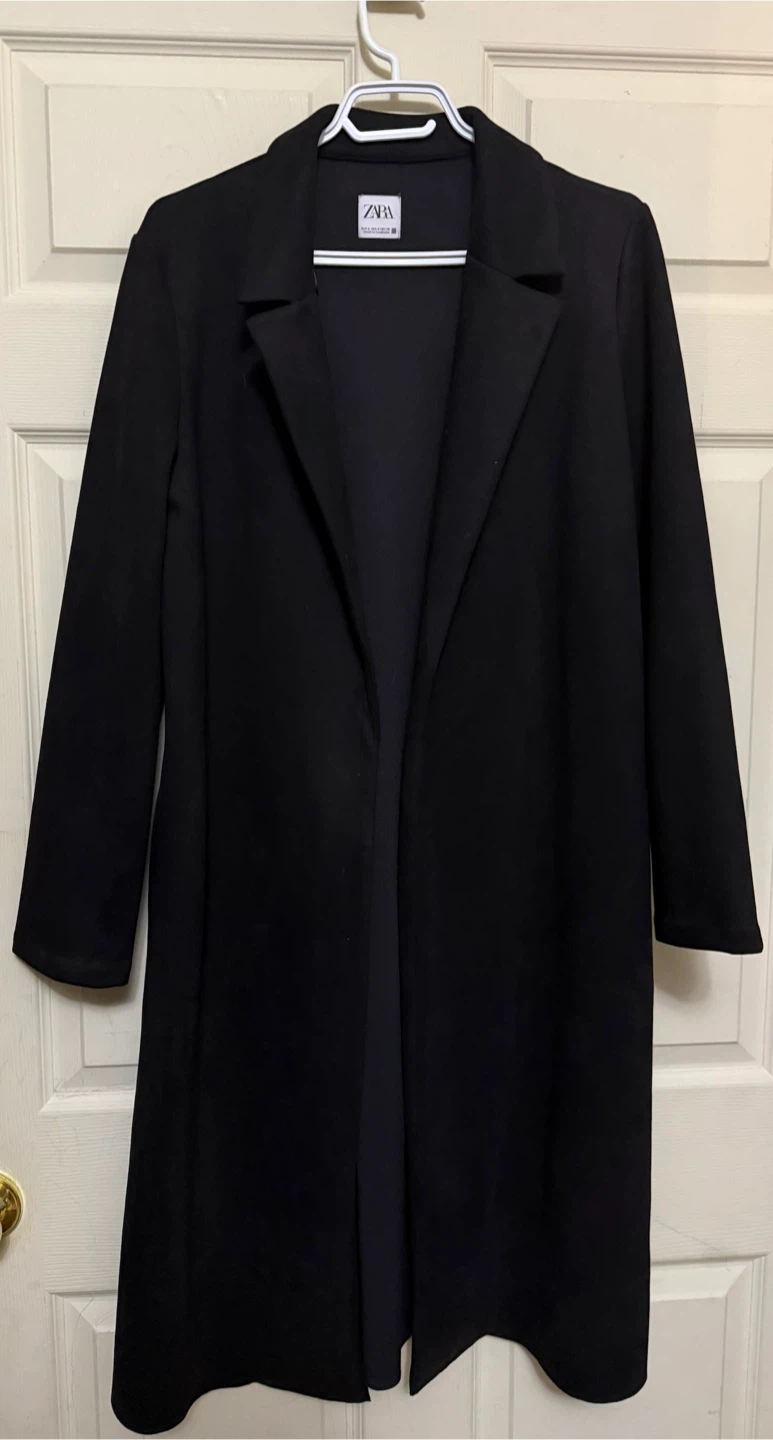 Zara Black Long Blazer