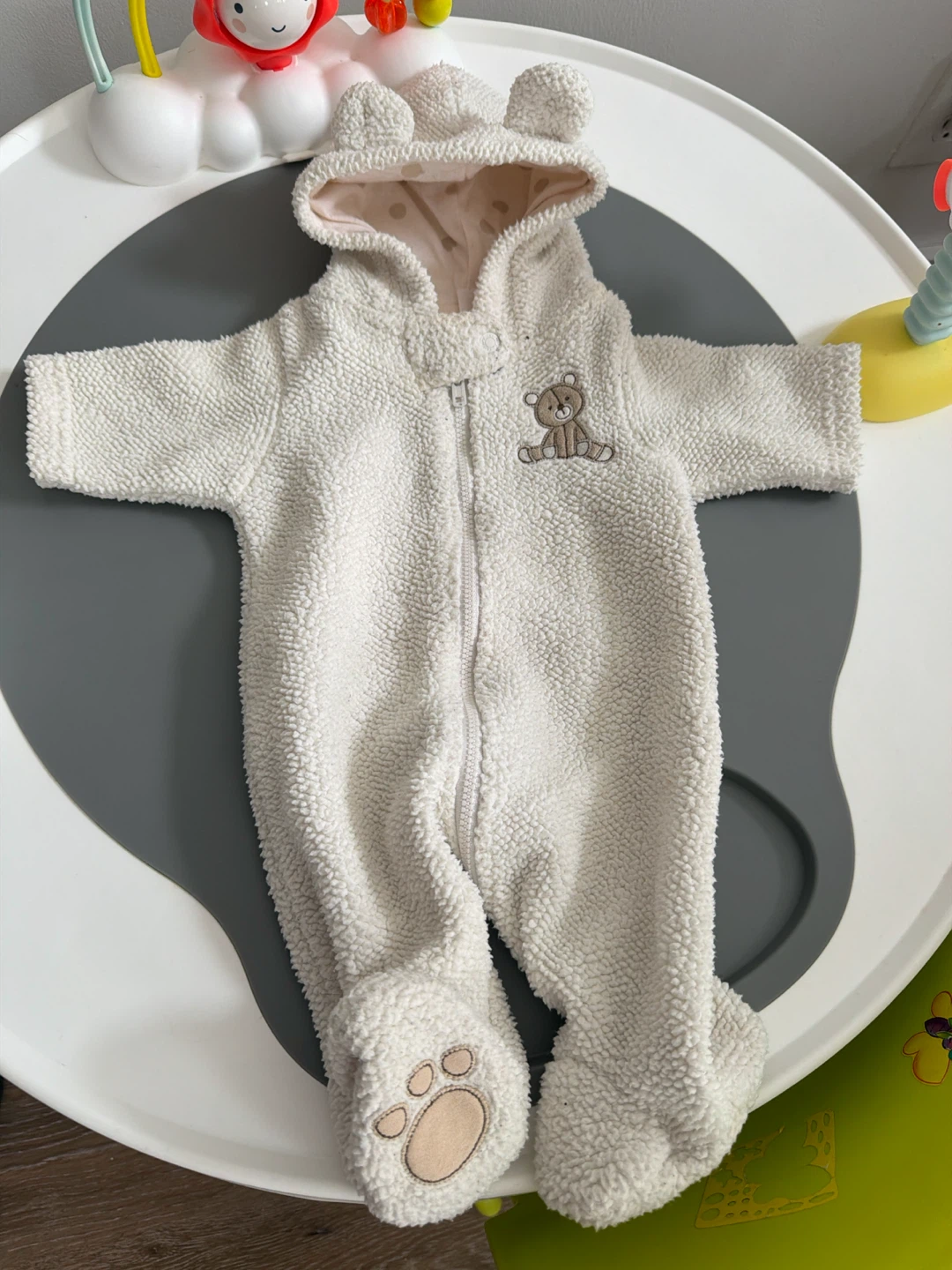 Carter's Newborn Bear Sherpa Romper