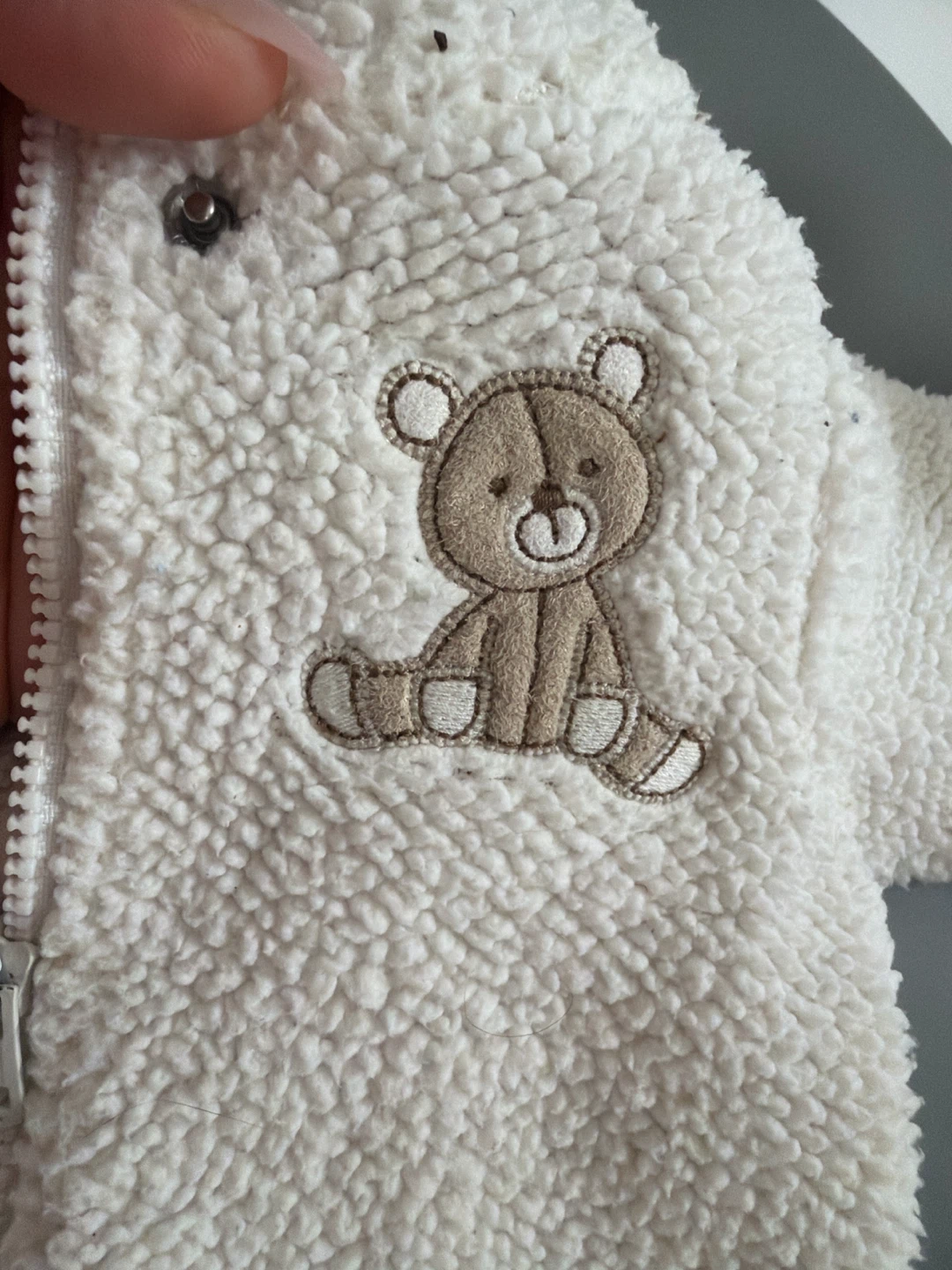 Carter's Newborn Bear Sherpa Romper - photo 3