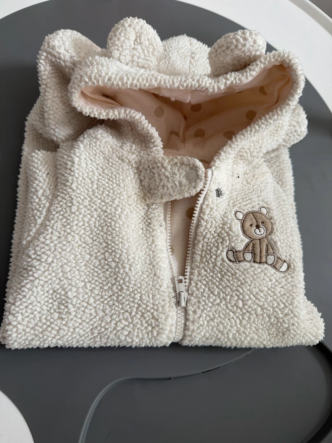 Carter's Newborn Bear Sherpa Romper - photo 4