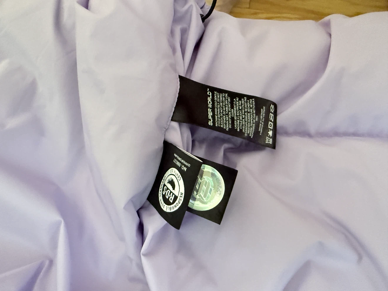 Super World Puffer Jacket Like NEW sz L - photo 5