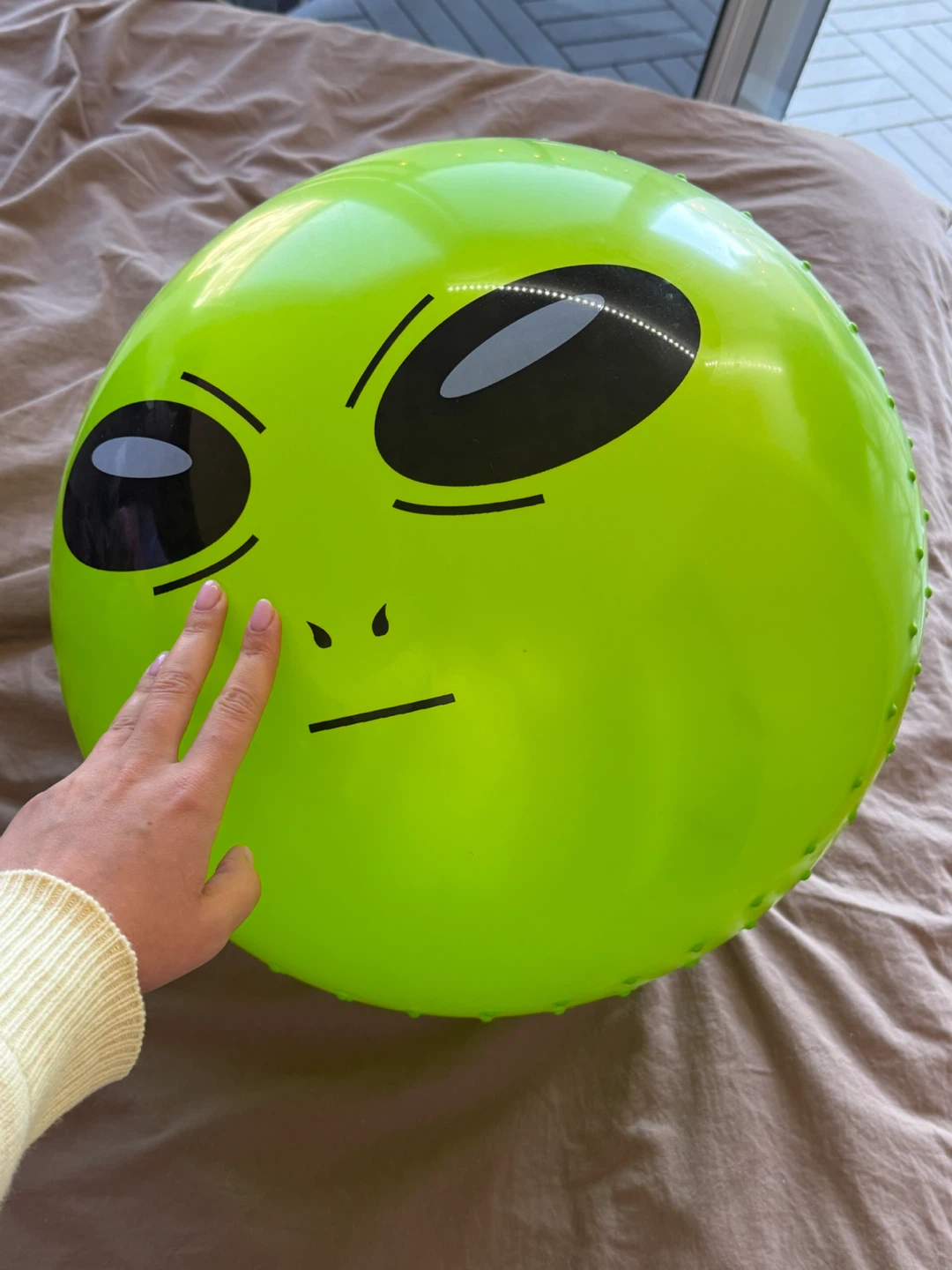 Neon Green Alien Ball - Bouncy - photo 2