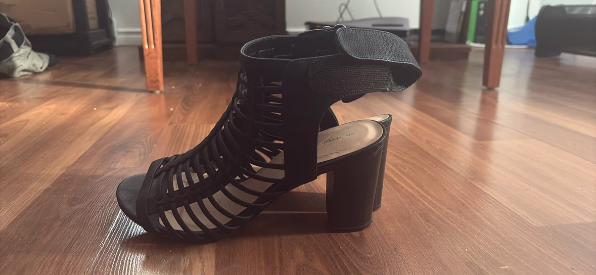 In Every Story Black Strappy Heeled Sandals