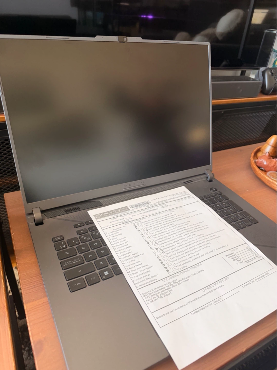 FOR PARTS / REPAIR] ASUS ROG Strix G18
