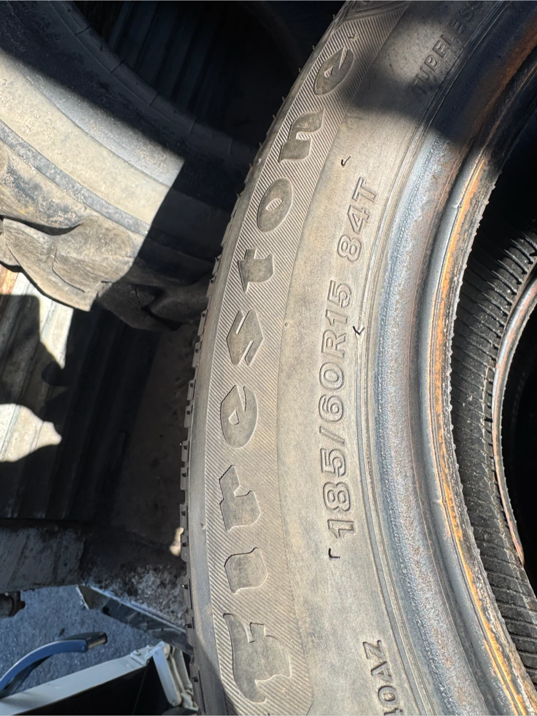 🔥 3 Firestone 185/60R15 Tires – Good Tread - photo 3