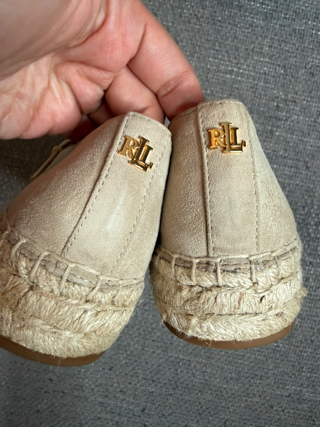 Lauren Ralph Lauren Suede Platform Espadrille Mary Jane Flats 10 - photo 5