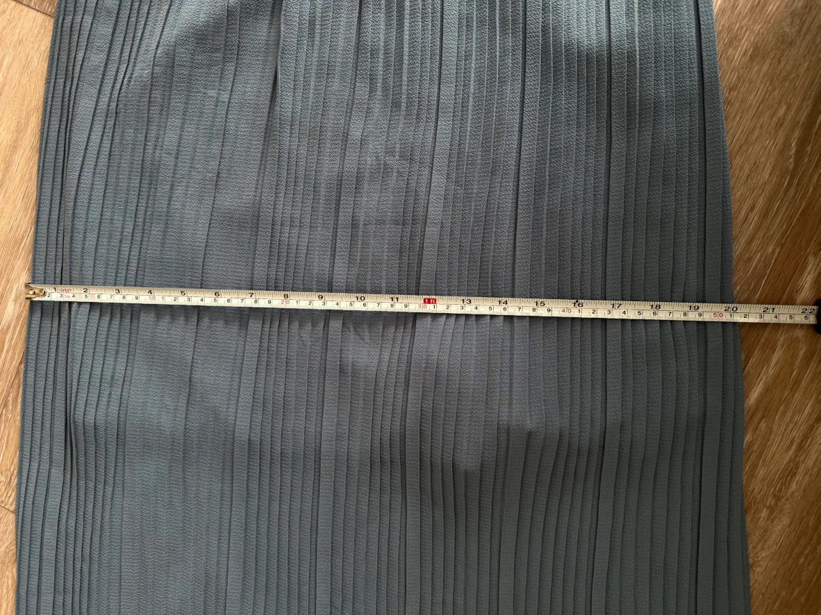 Vintage Giysen Pleated Maxi Skirt Blue 38 - photo 5