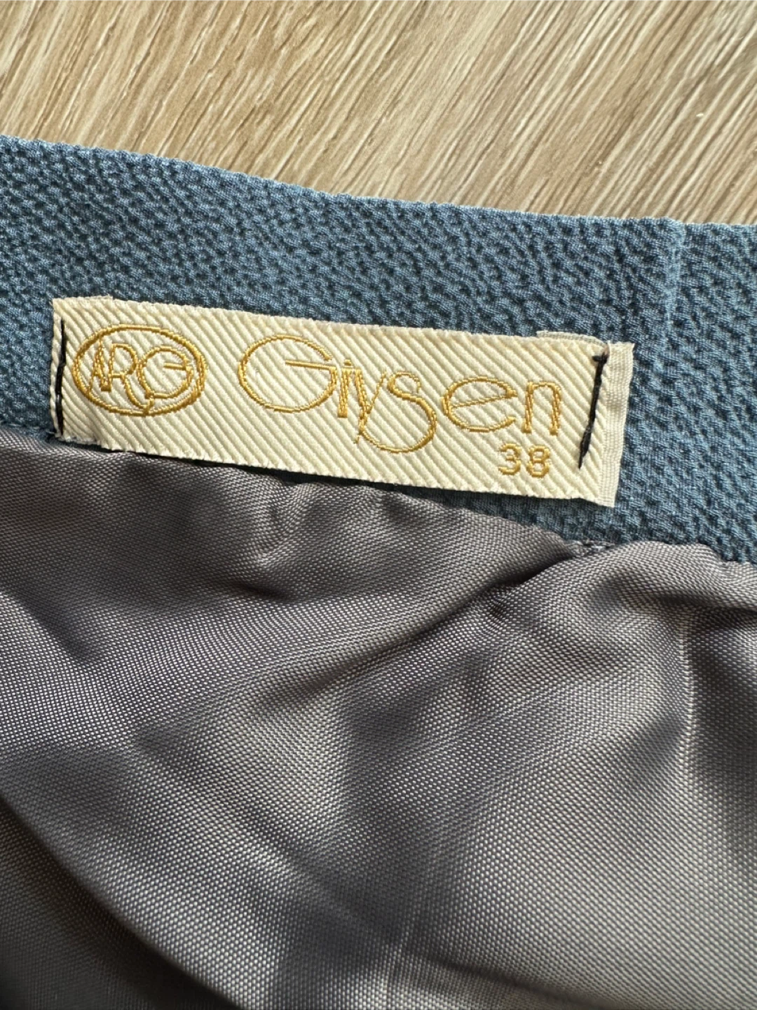 Vintage Giysen Pleated Maxi Skirt Blue 38 - photo 2