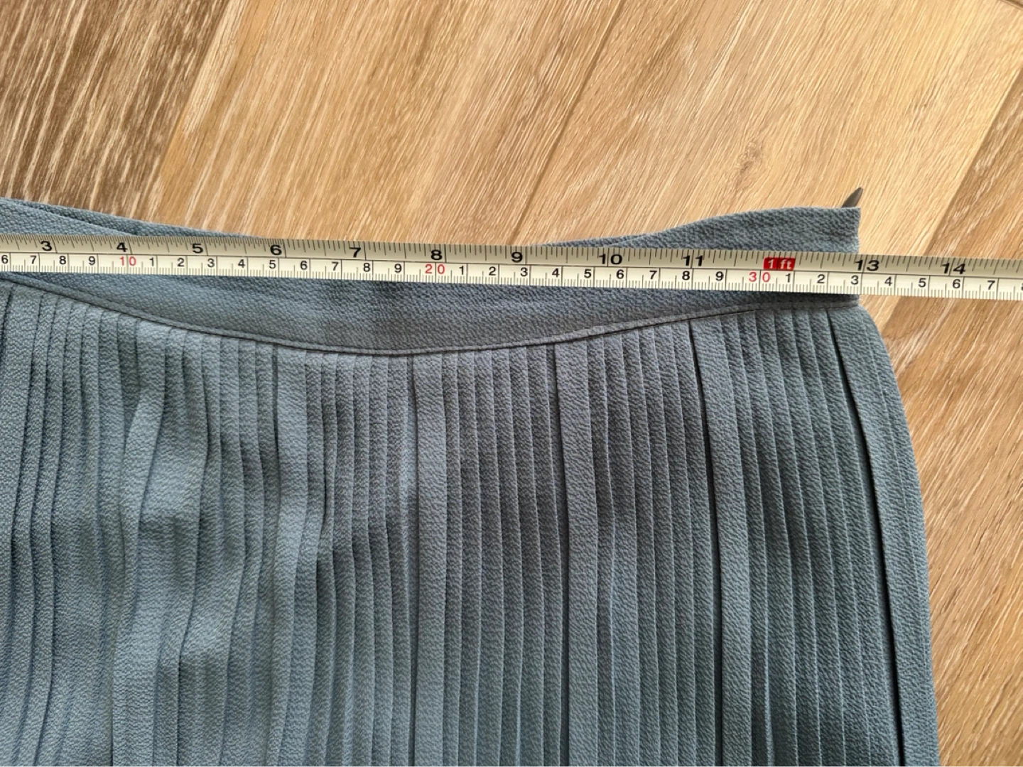 Vintage Giysen Pleated Maxi Skirt Blue 38 - photo 3