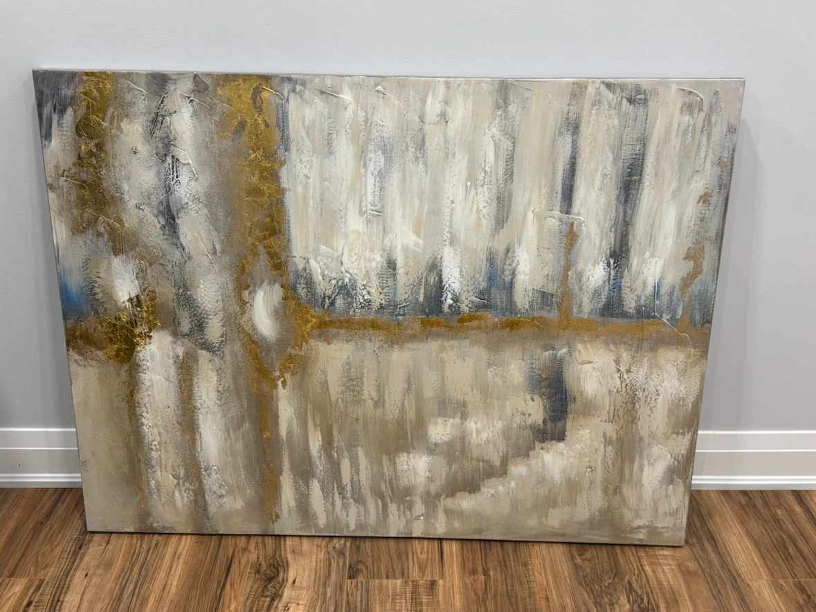 Abstract Textured Canvas Painting