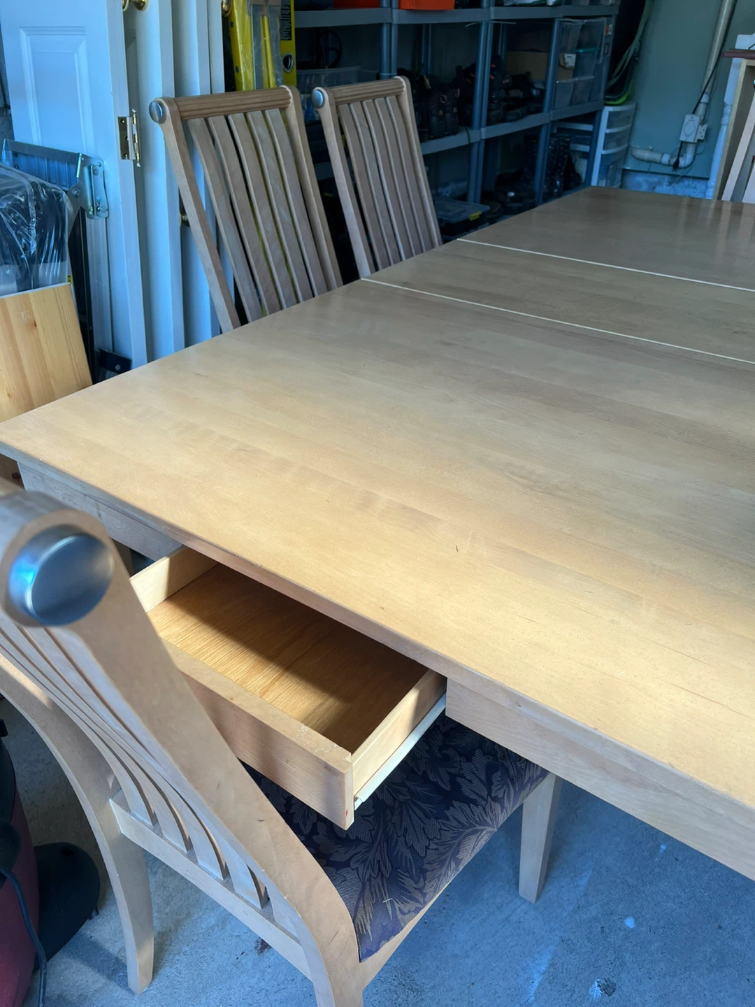 Light Wood Extendable Dining Table - photo 2
