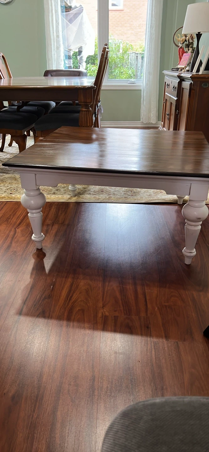 Rustic Coffee Table with Wood Top