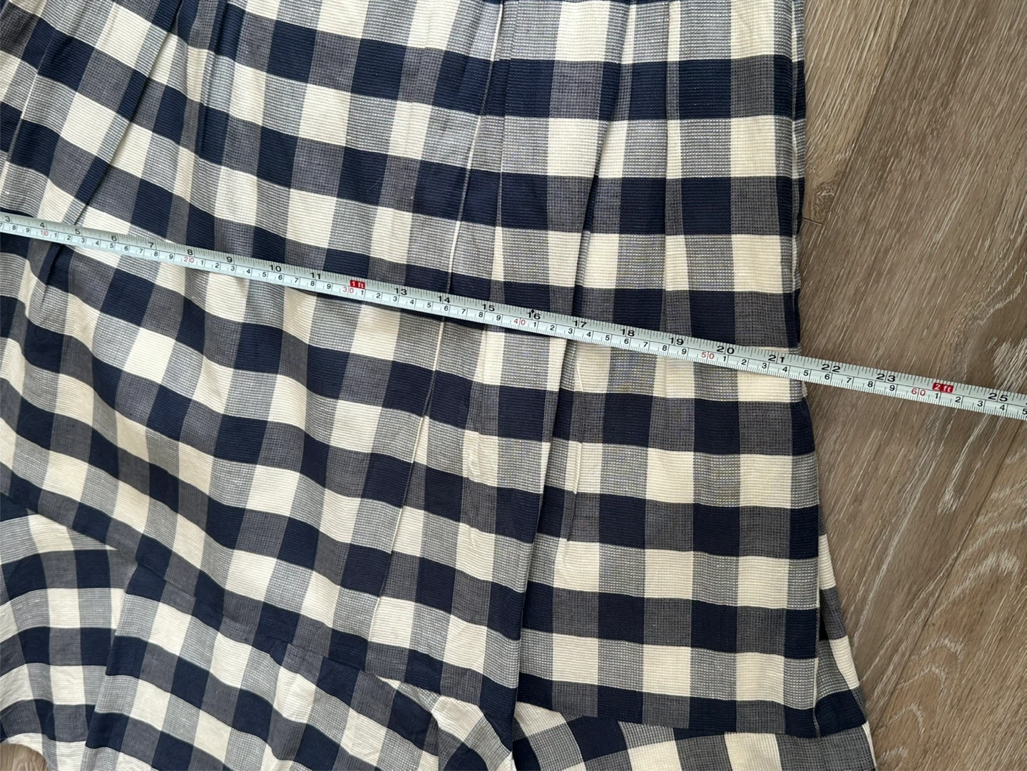 Club Monaco linen blend Gingham Check Skirt - photo 3