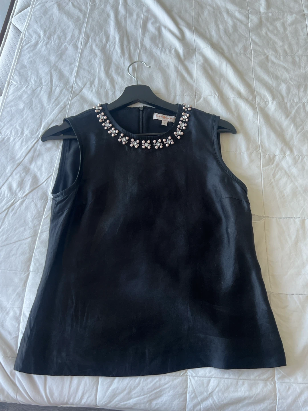 Tory Burch embellished sleeveless top