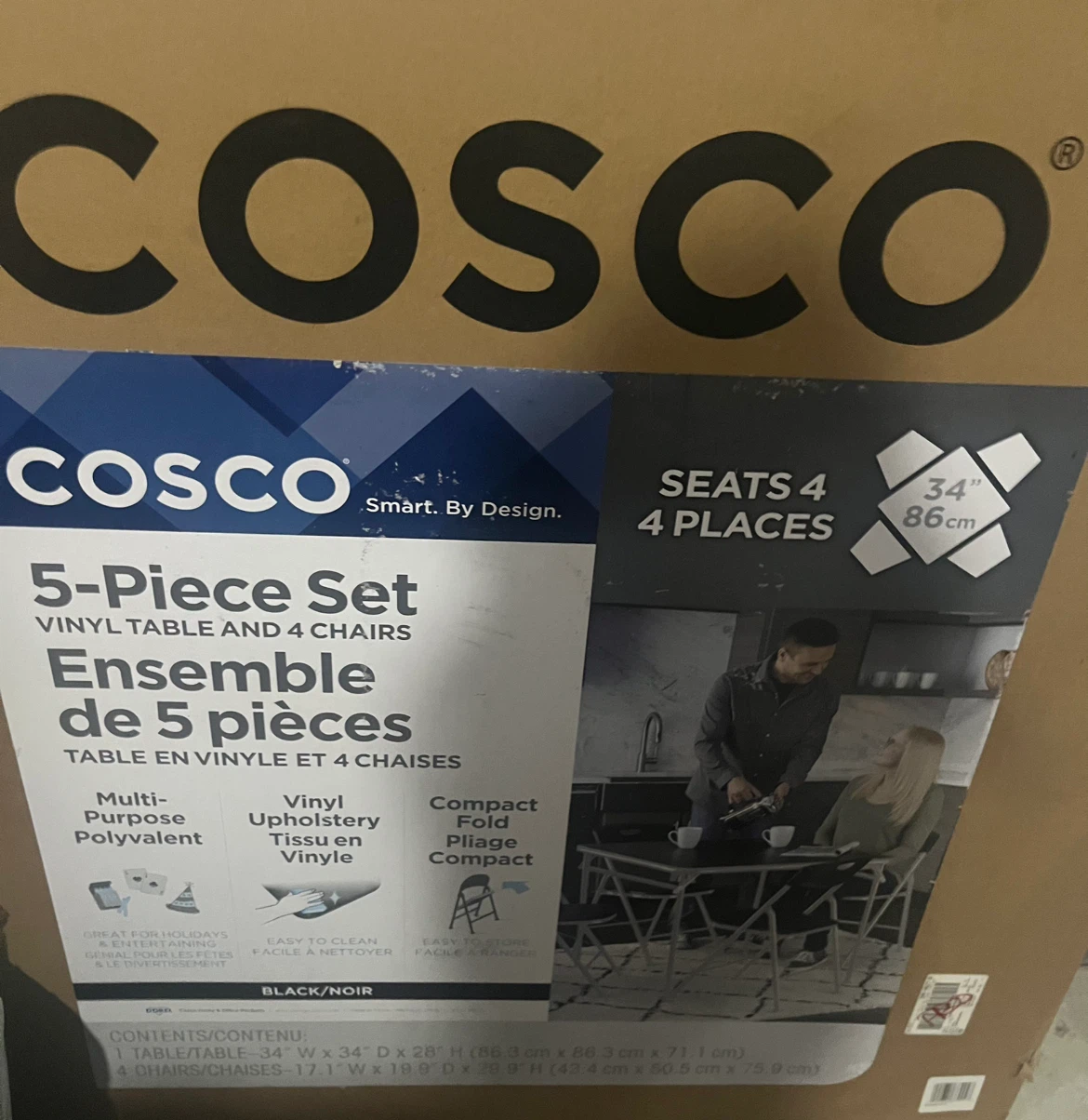 Cosco 5-Piece Folding Table and Chair Set