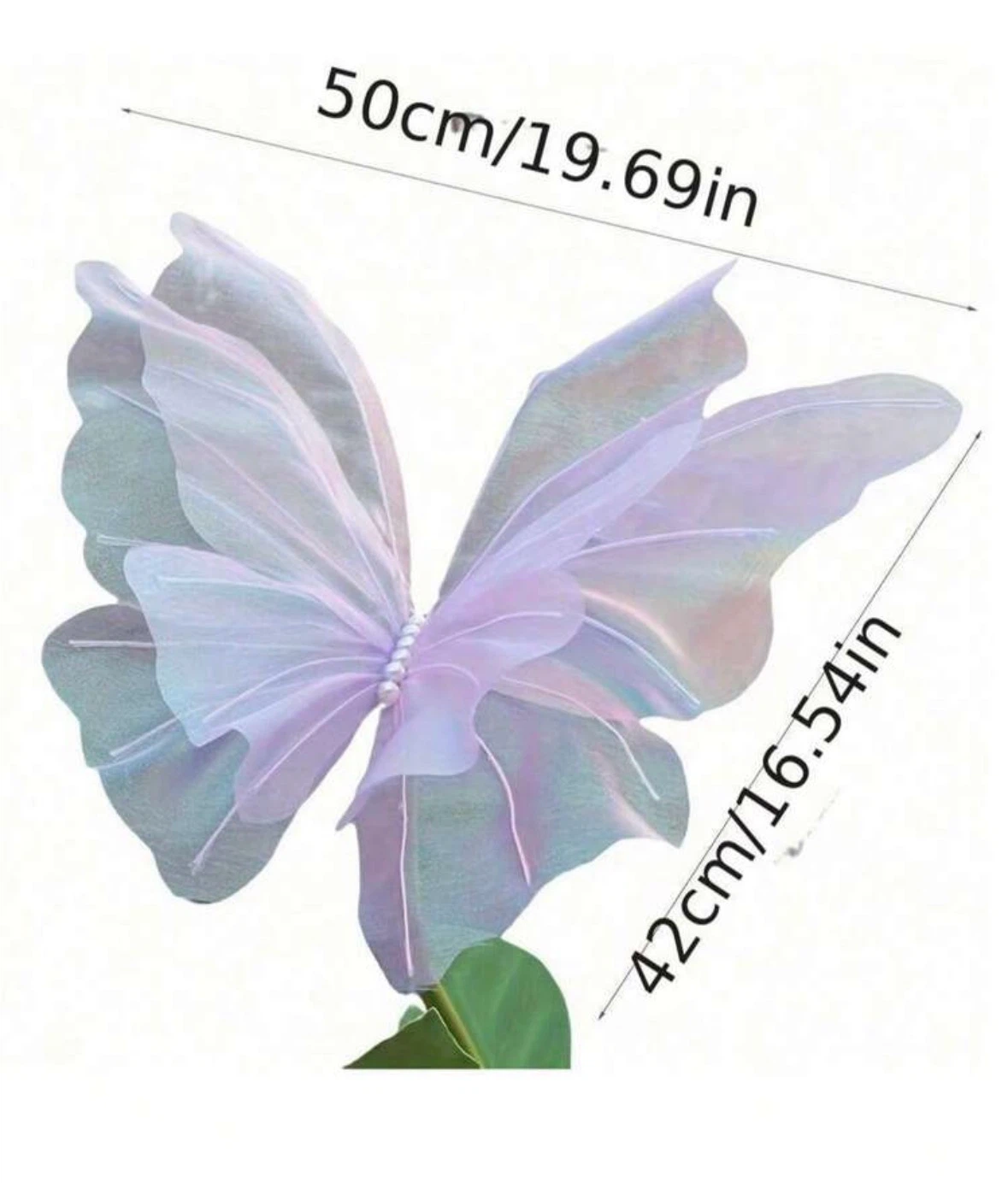 Iridescent Purple Butterfly Fairy Wings - photo 2