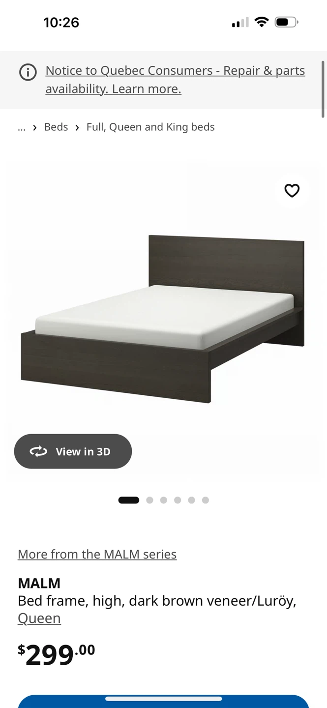 IKEA MALM Queen Bed Frame - photo 4