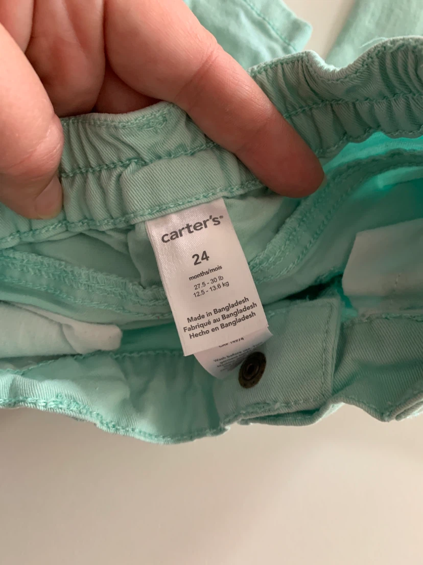 Carter's Mint Green Toddler Pants - Size 24 Months - photo 2