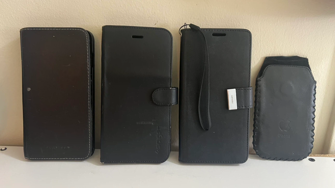 Black Smartphone Wallet Cases-6.25" x 3"-price of Each