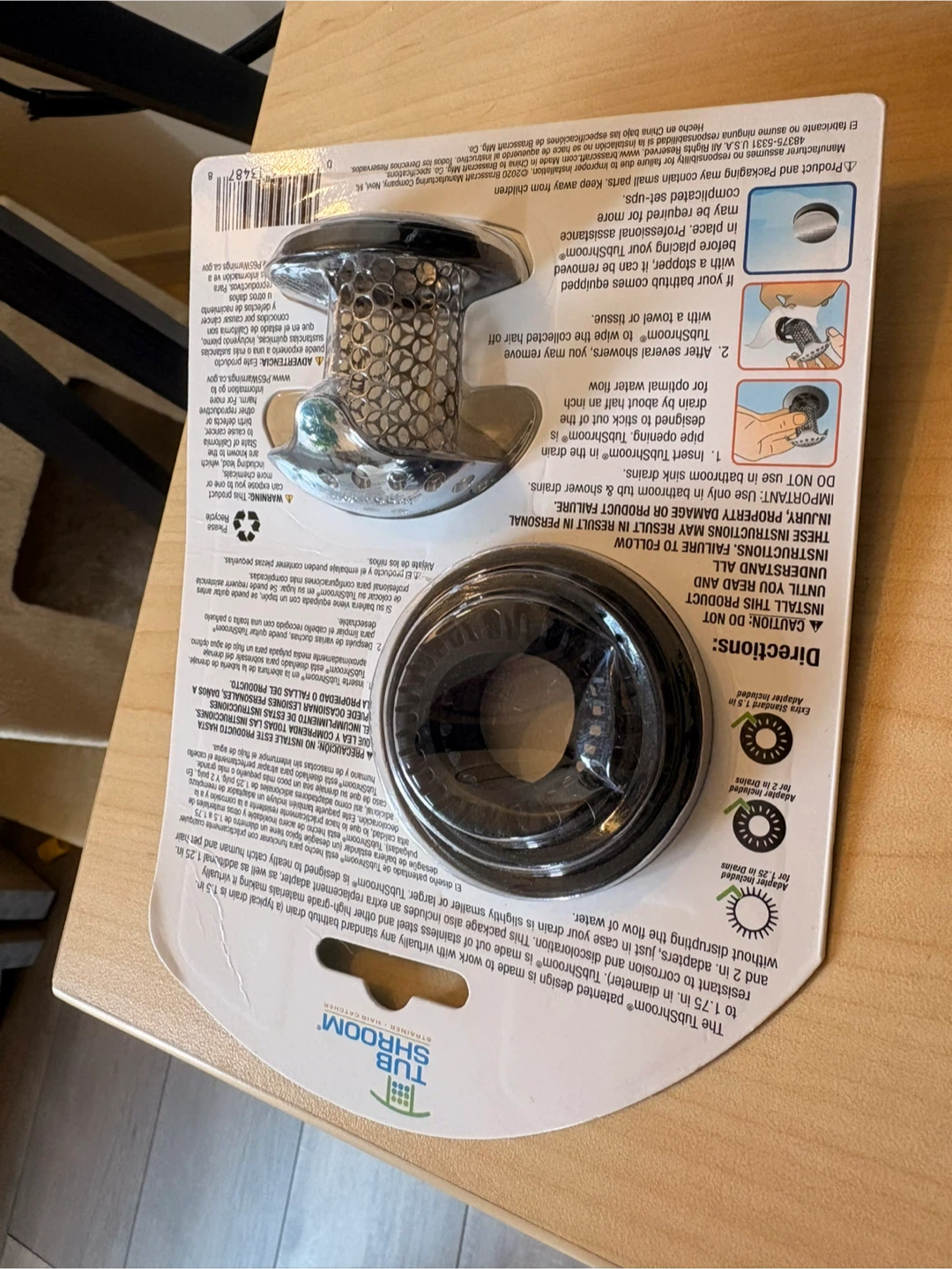TubShroom Stainless Steel Strainer - photo 2