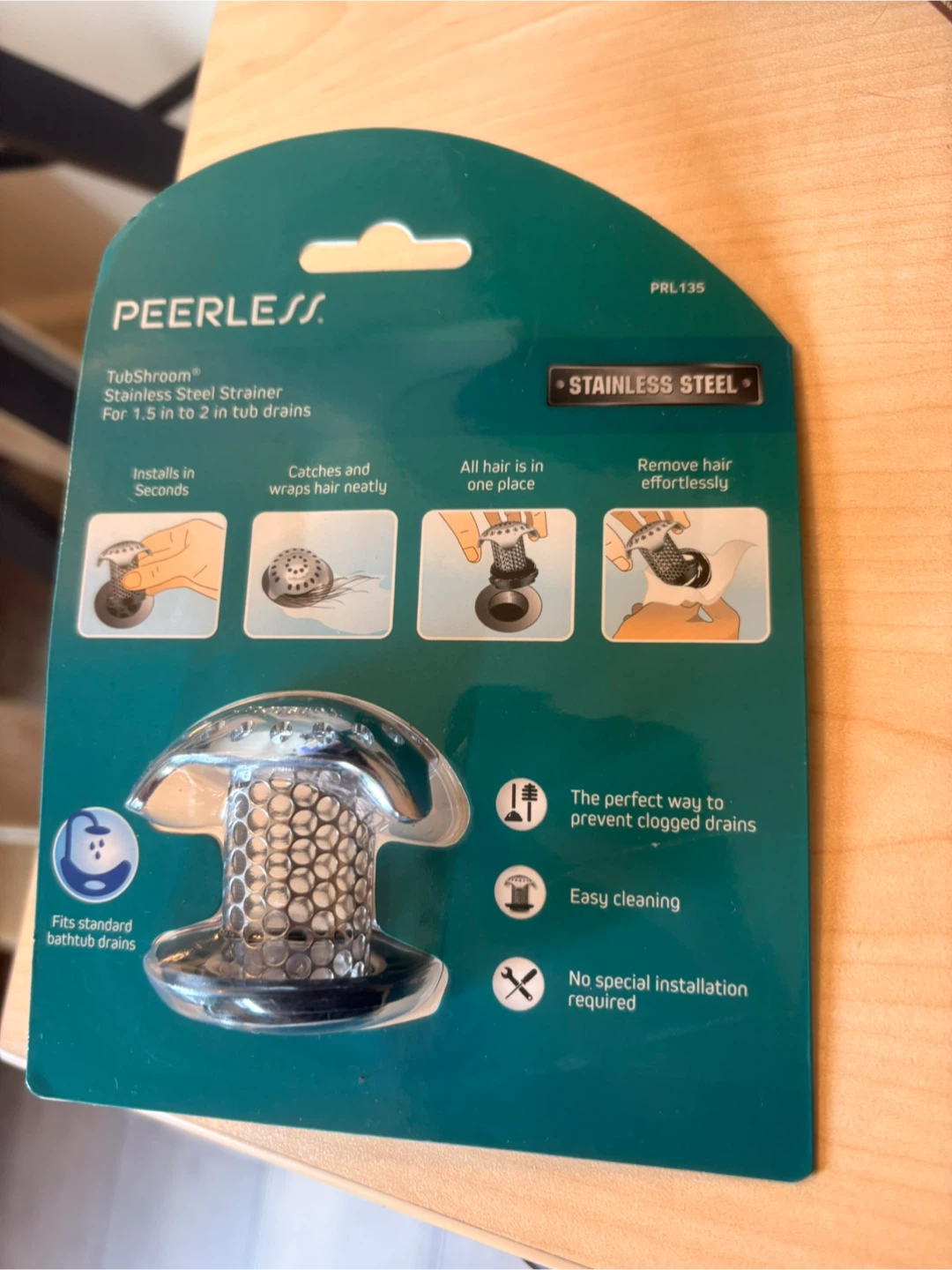 TubShroom Stainless Steel Strainer