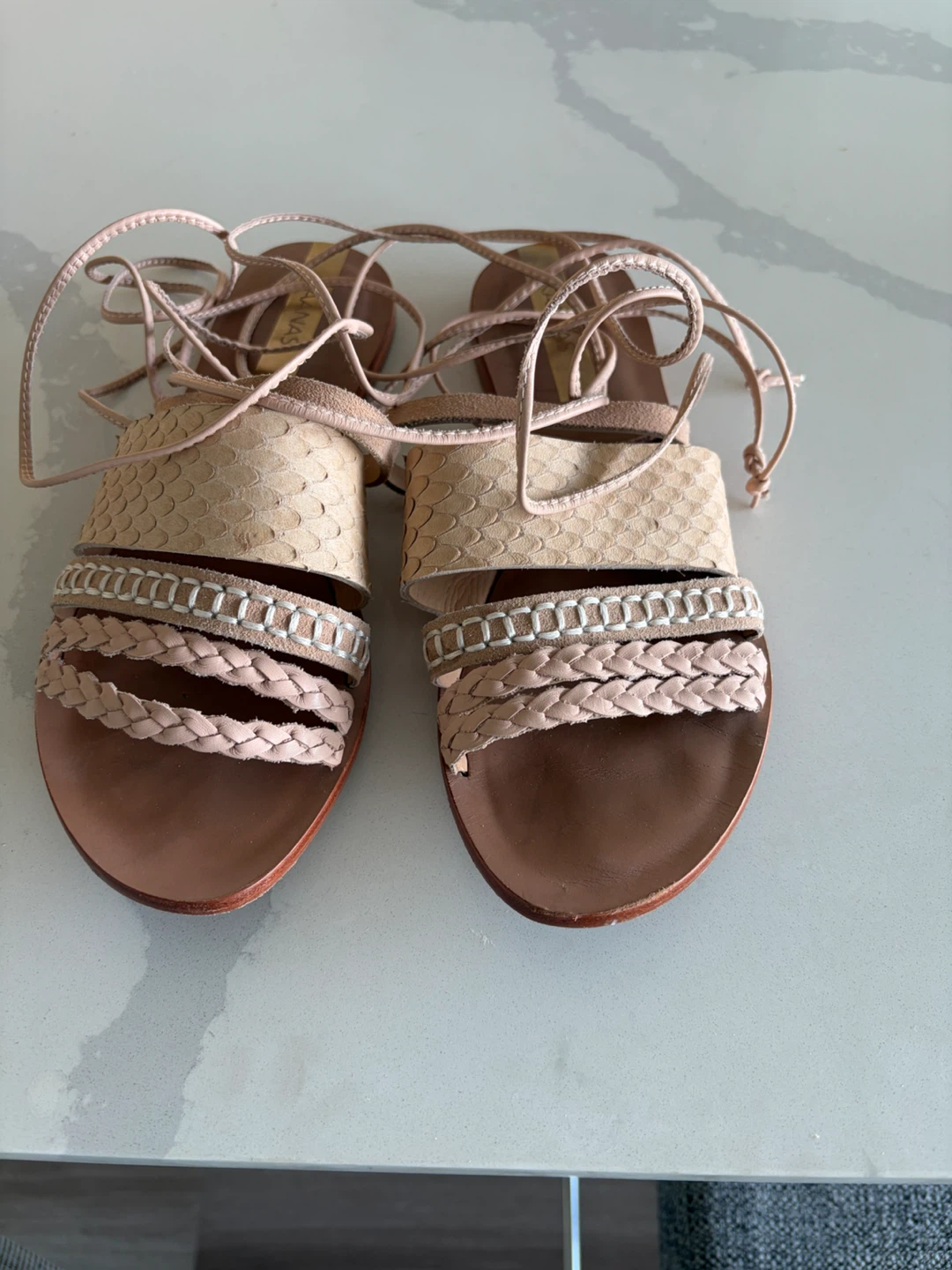 KAANAS lace-up sandals - photo 2