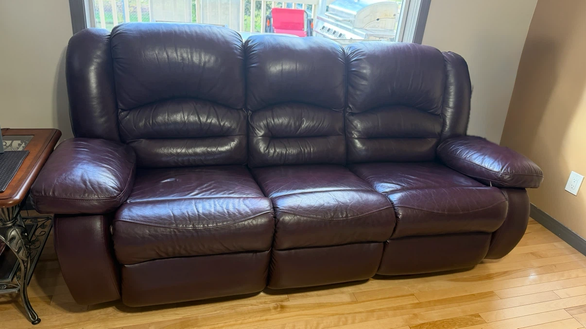 3 pieces leather Sofa set