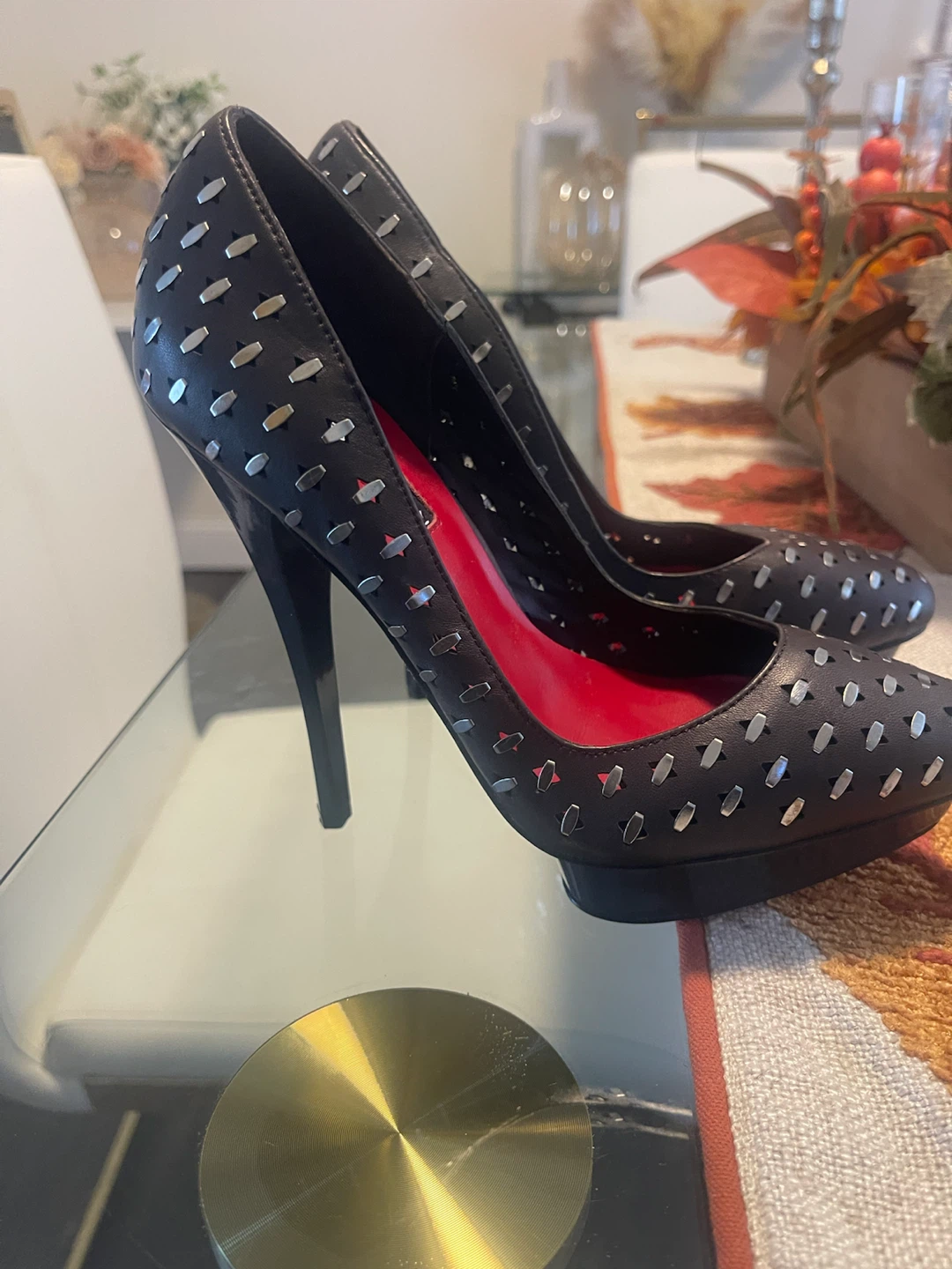 Charles Jourdan Studded Black Stilettos - photo 4