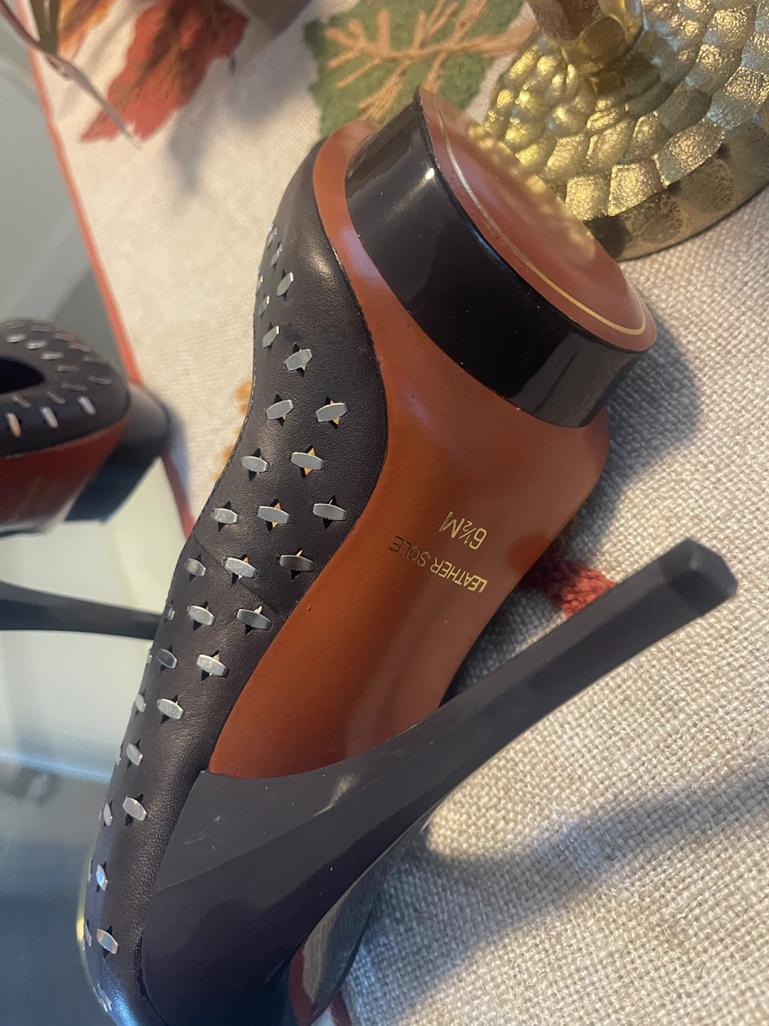 Charles Jourdan Studded Black Stilettos - photo 5