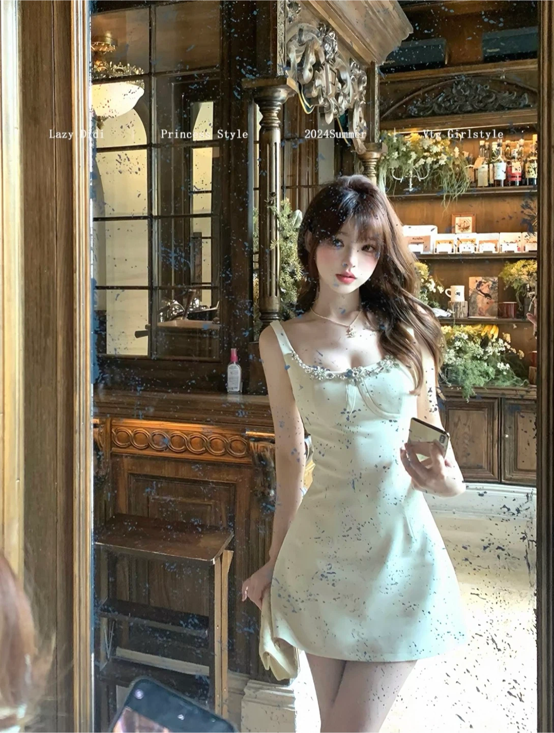 Lazy Didi Rhinestone Mini Dress - photo 2