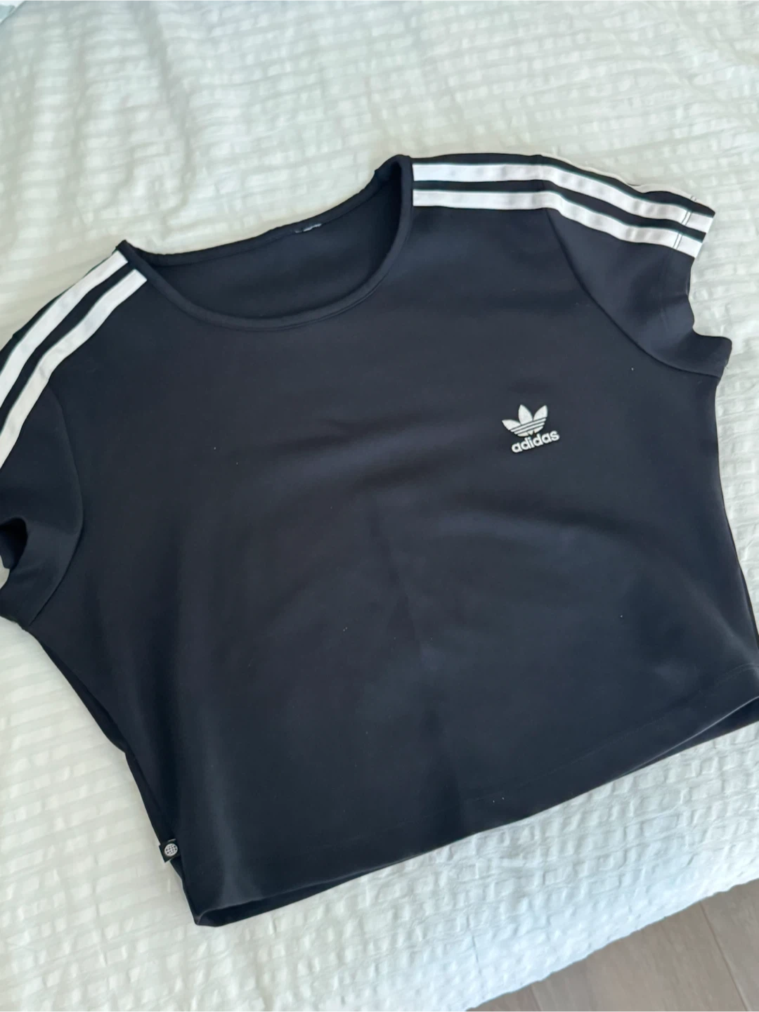 Adidas Originals Black Crop T-Shirt
