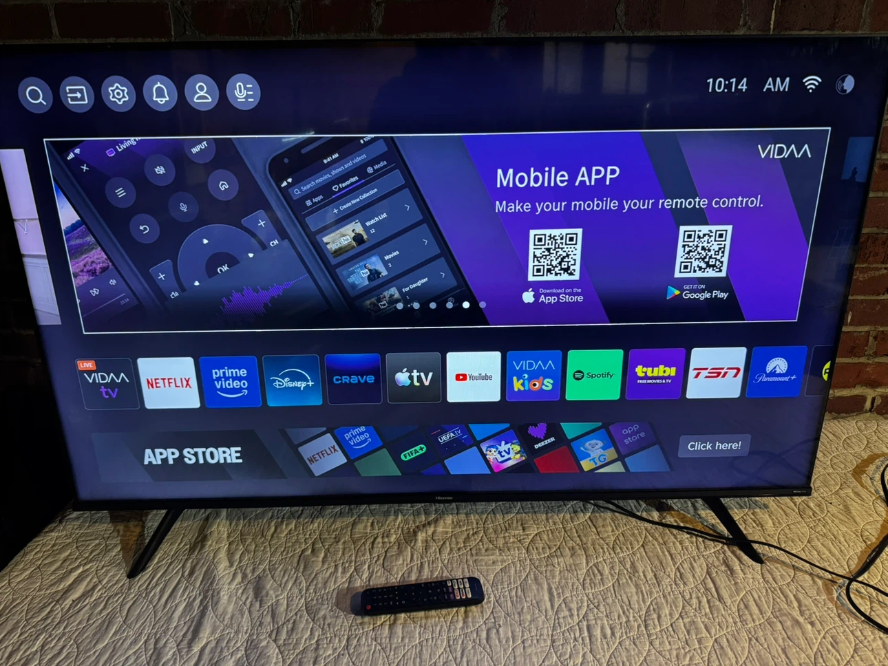 55” Hisense 4K Smart Vidaa TV