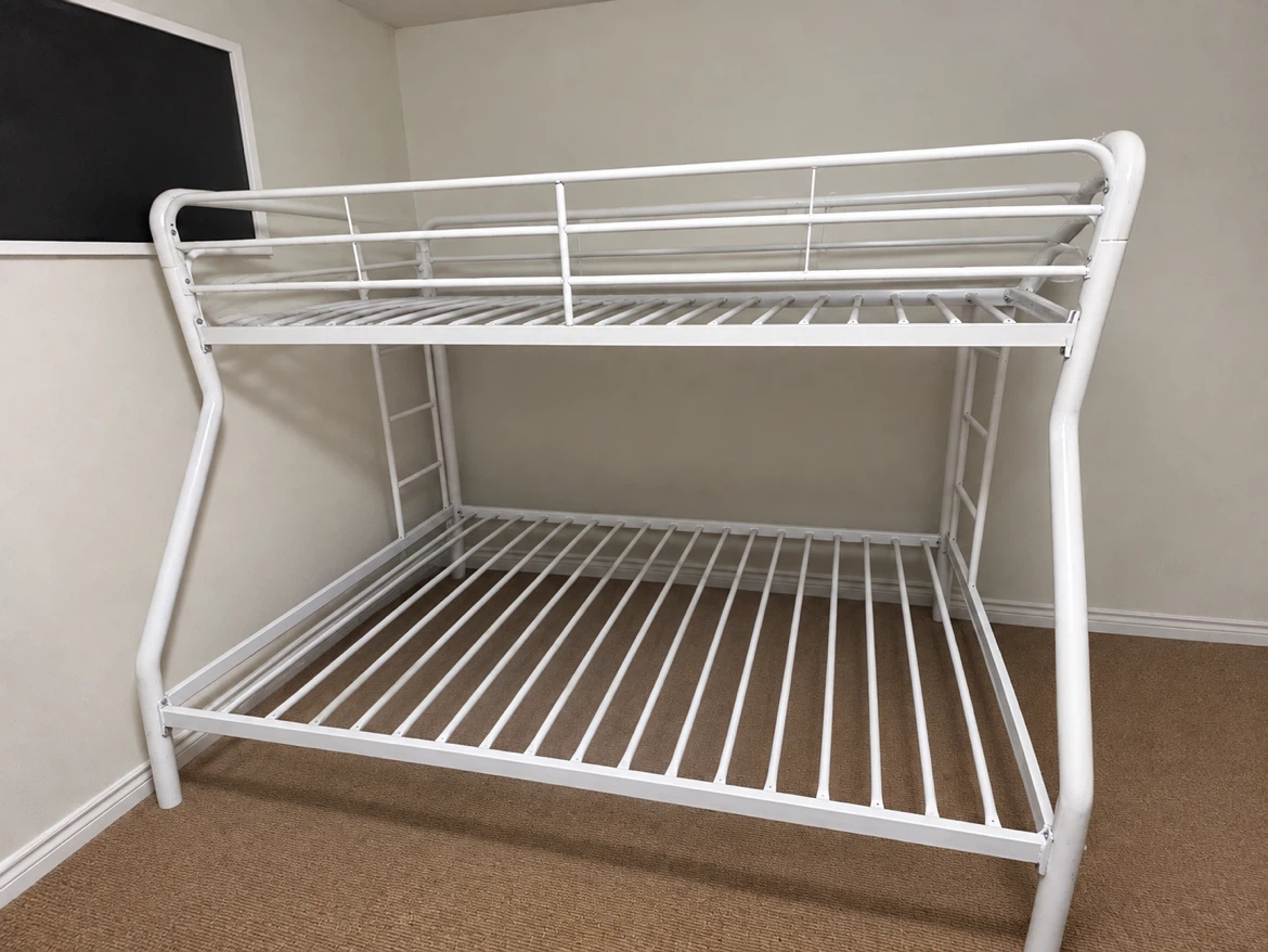 White Twin Over Full Bunk Bed - photo 3