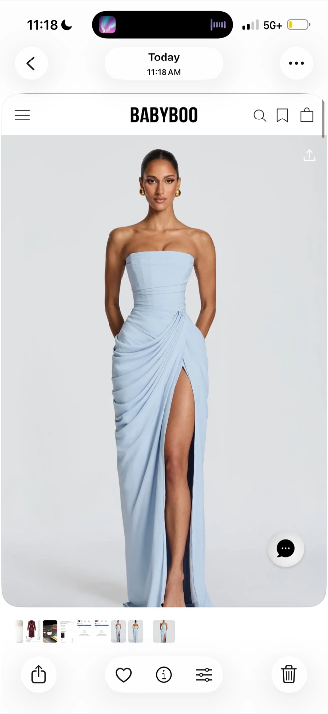 Babyboo Light Blue Corset Gown