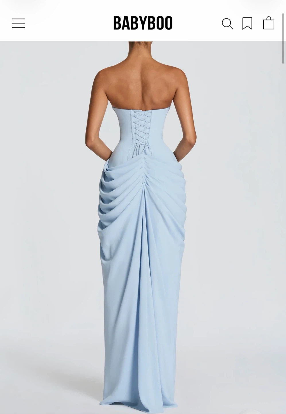 Babyboo Light Blue Corset Gown - photo 2