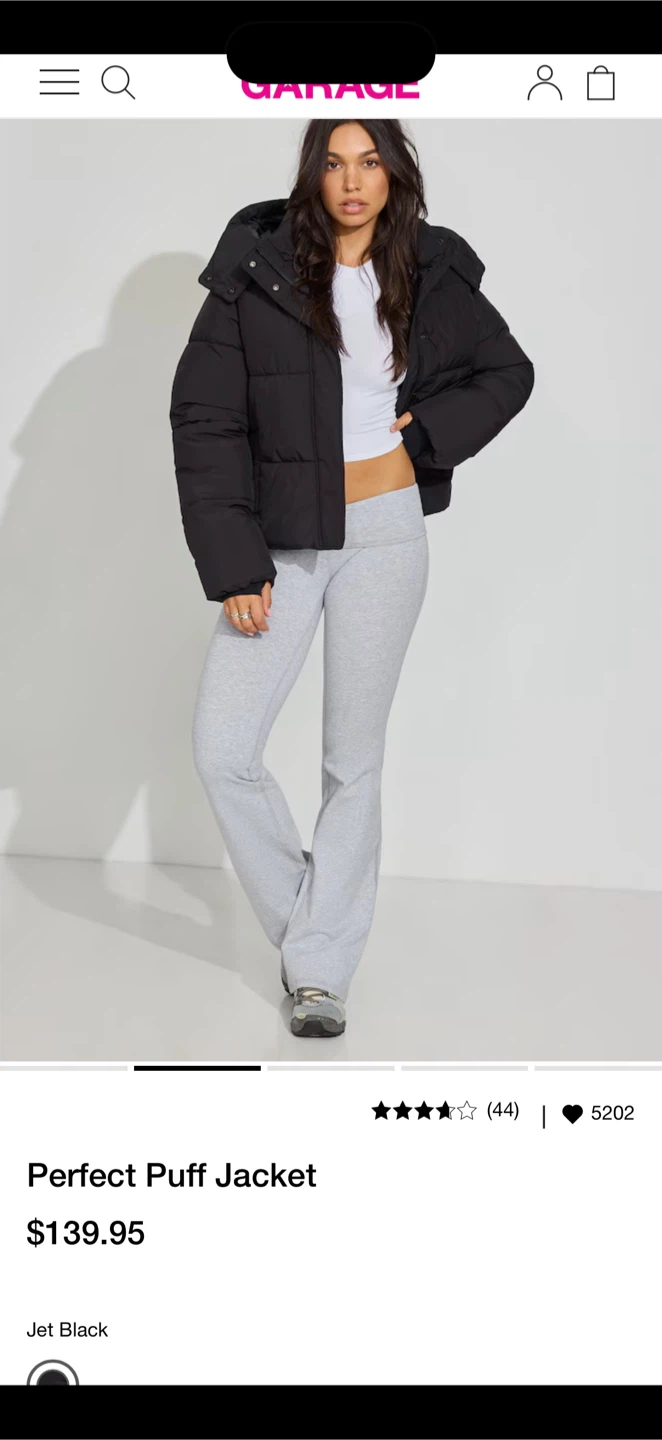 Garage Perfect Puff Jacket - Jet Black - photo 2
