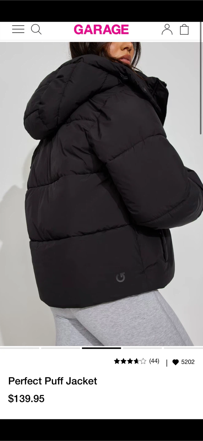 Garage Perfect Puff Jacket - Jet Black - photo 3