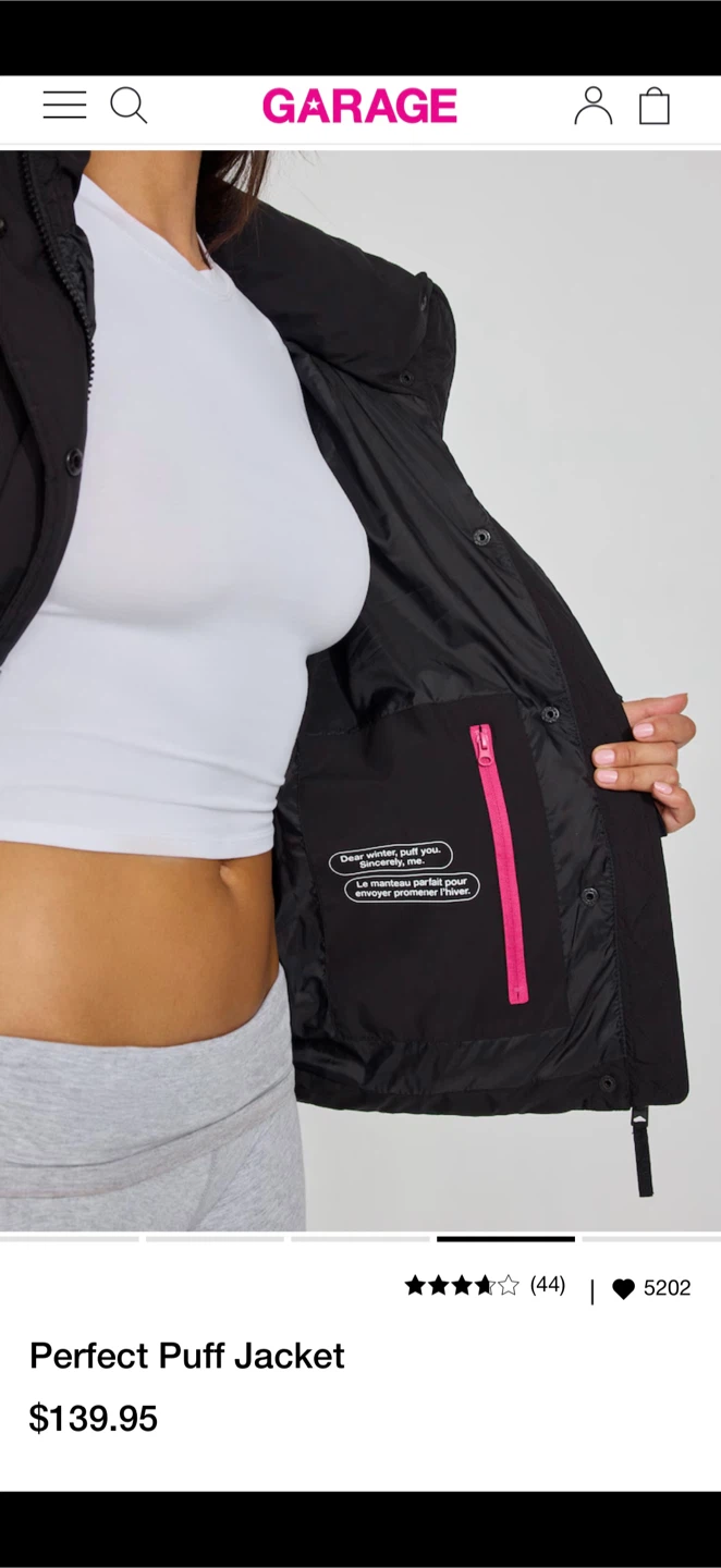 Garage Perfect Puff Jacket - Jet Black - photo 4
