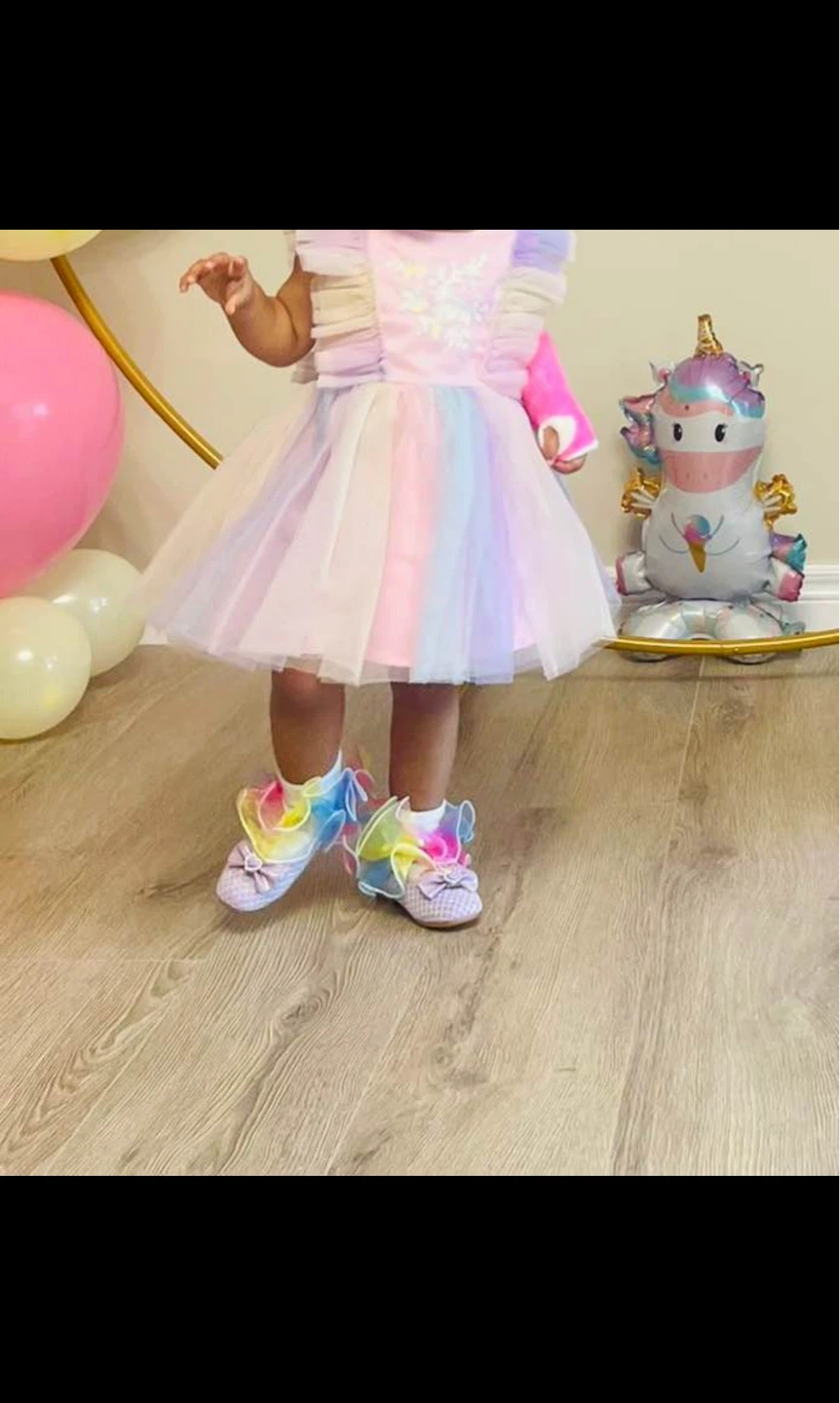 Pastel Ruffle Unicorn Dress