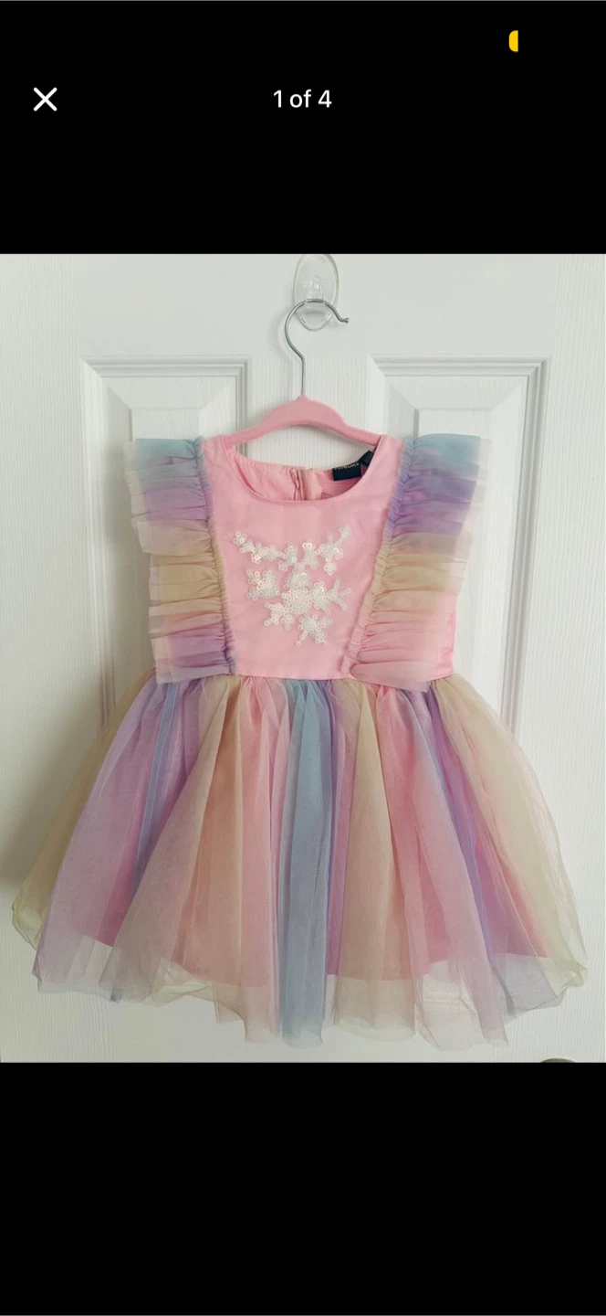 Pastel Ruffle Unicorn Dress - photo 2