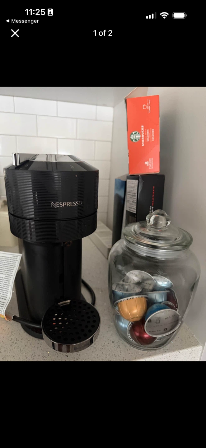 Nespresso Vertuo Next Coffee Machine & Pods - photo 2