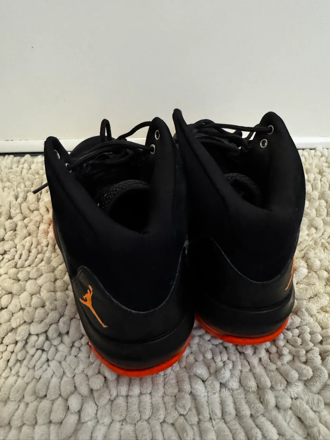 Jordan Basketball Shoes Black and Orange - photo 5