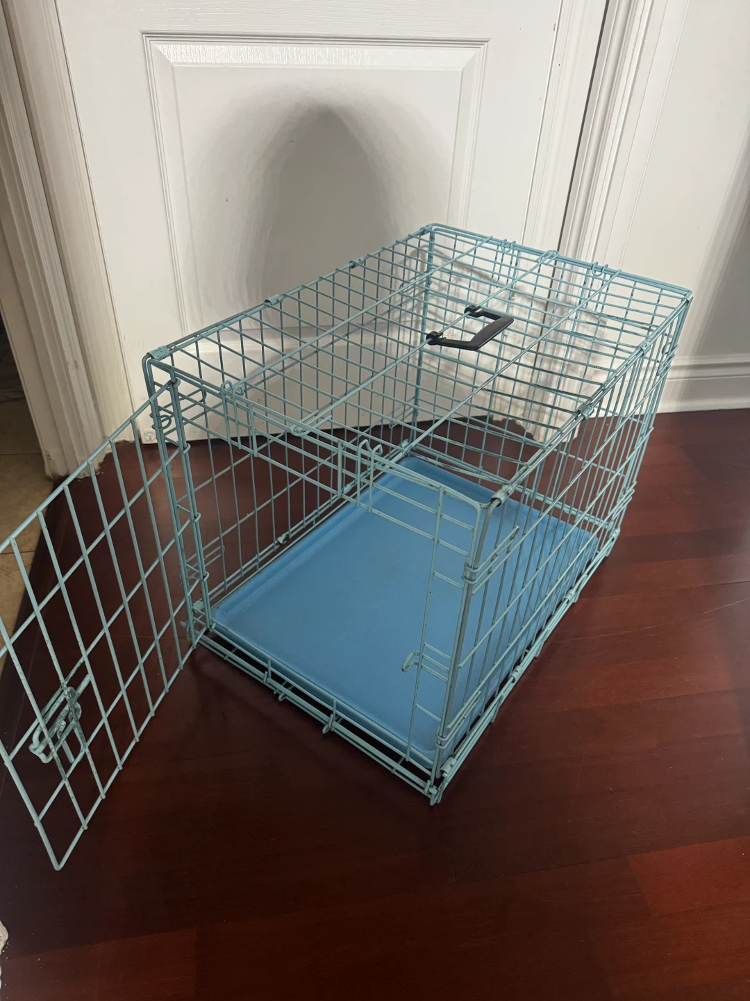 Light Blue Folding Pet Crate - photo 2