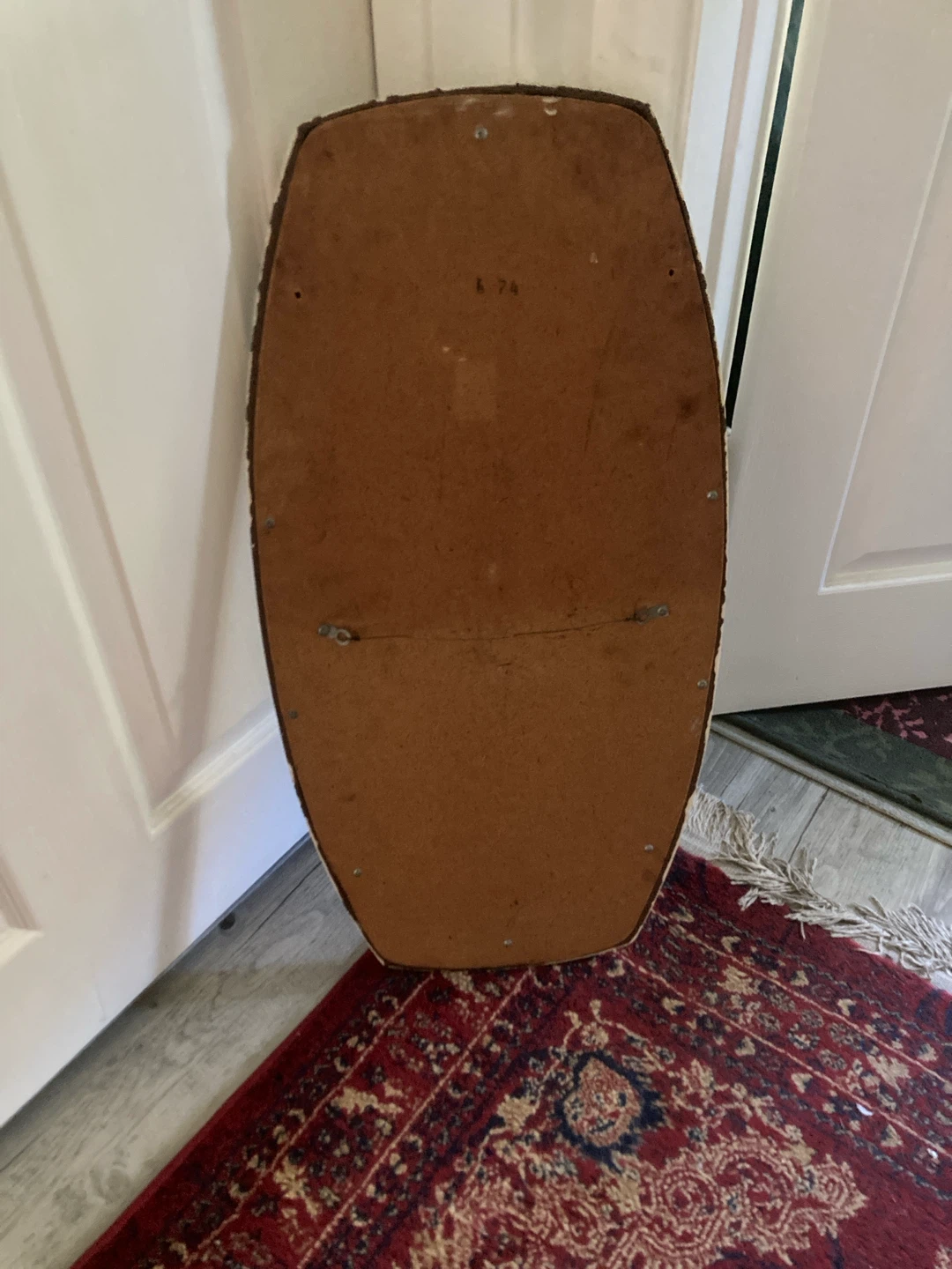 Vintage Mid-Century Modern Speckled Mirror - photo 2