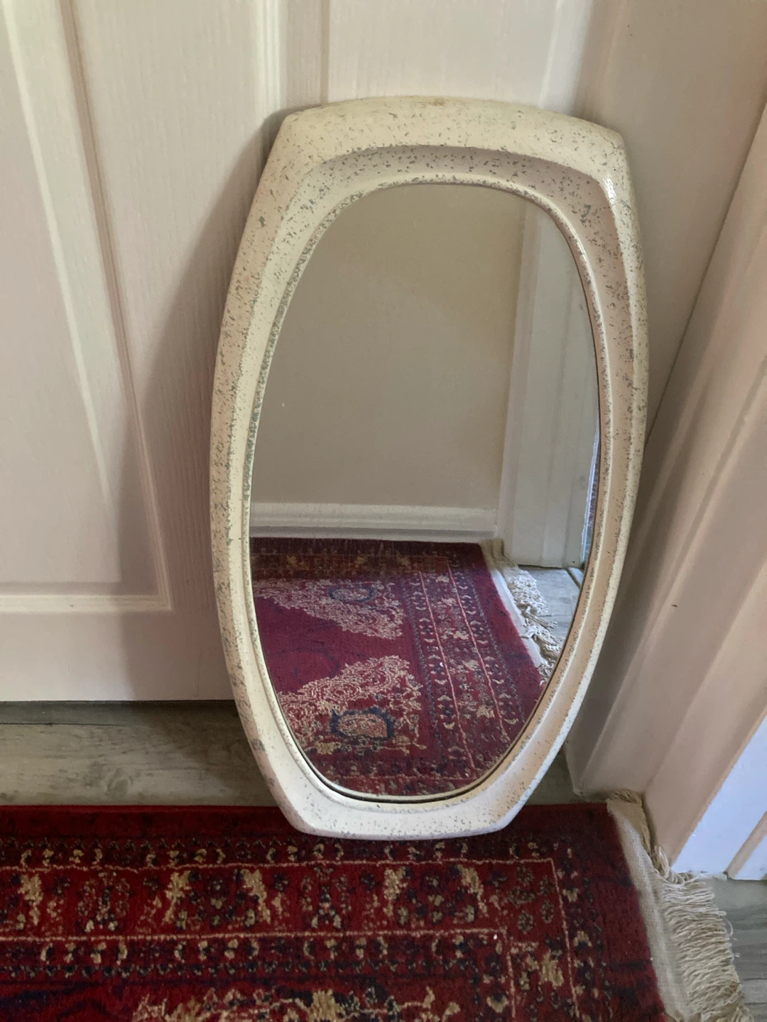 Vintage Mid-Century Modern Speckled Mirror - photo 3