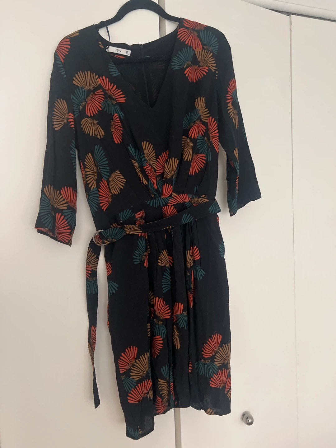 Mango Printed Wrap Dress