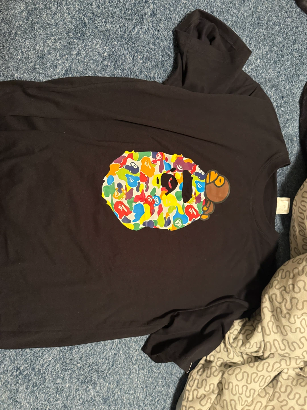 BAPE Multi-Colour Camo Logo T-Shirt