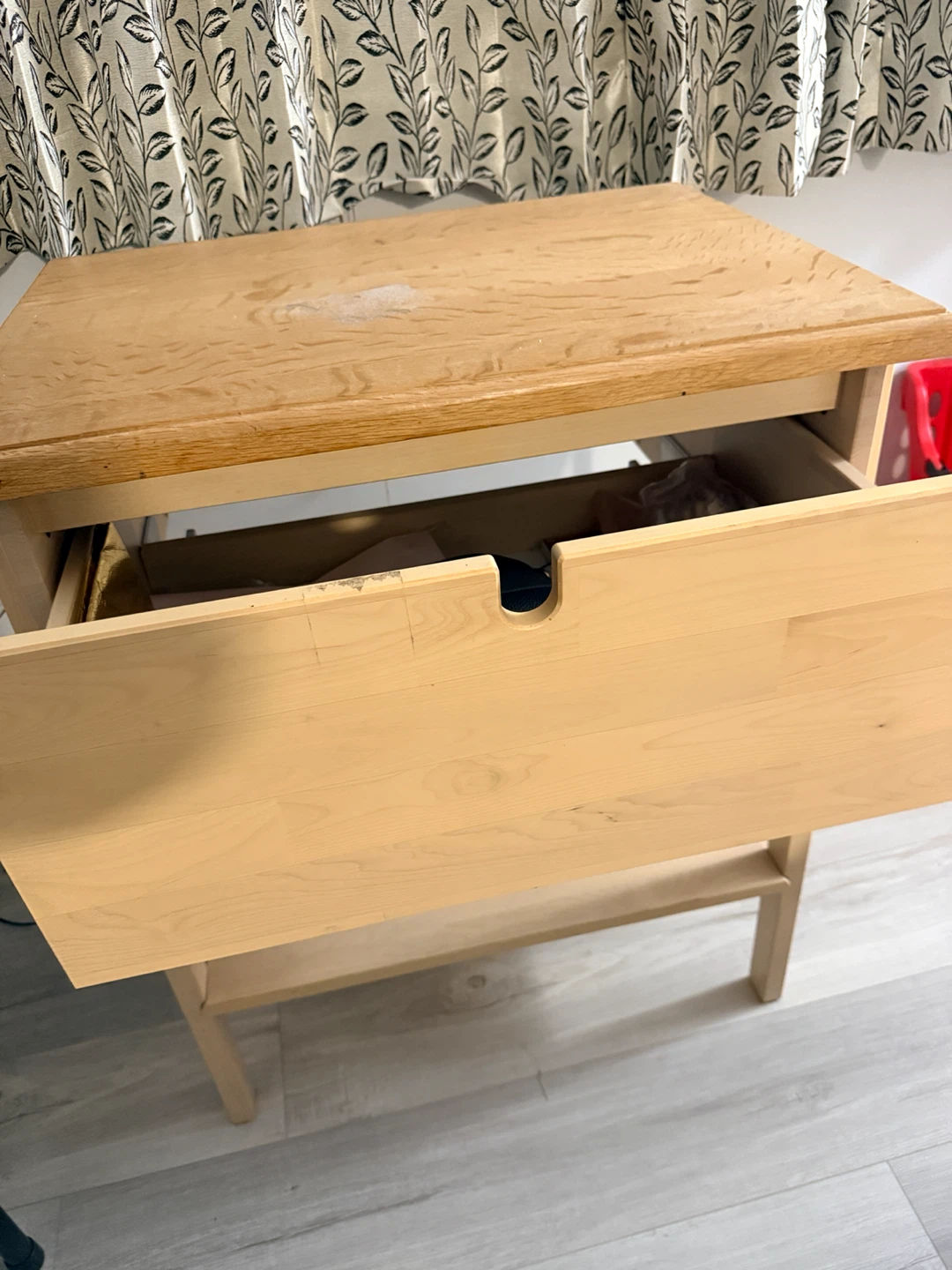 Light Wood Study table with Drawer - photo 3