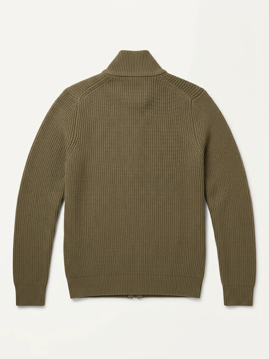 Burberry London Brown Zip-Up Knit Cardigan - photo 2