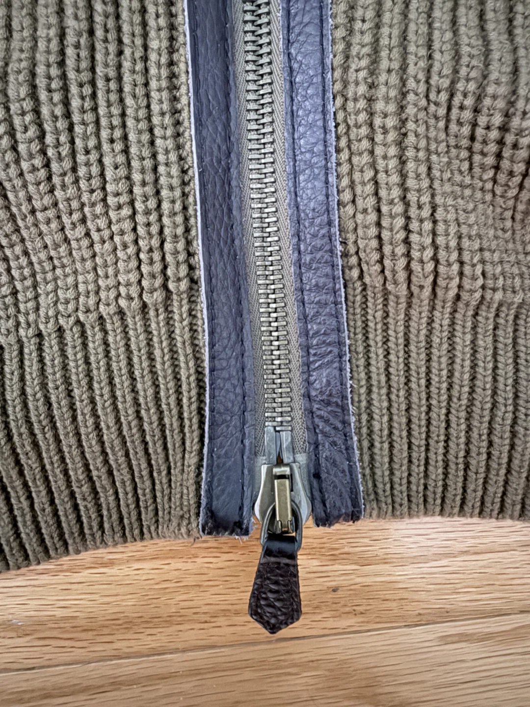 Burberry London Brown Zip-Up Knit Cardigan - photo 4